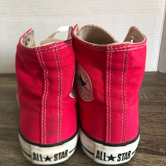 Hot Pink Unisex High Top Converse - Picture 5 of 13